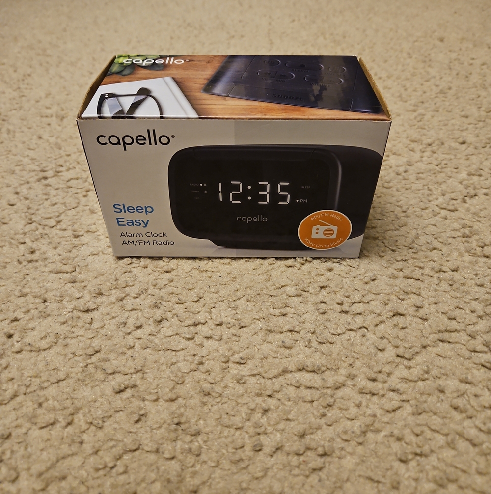 Capello Alarm Clock | AM/FM Radio And Sleep Timer